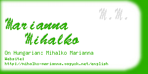 marianna mihalko business card